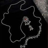 Buy Tiaza Silver Kandora Waist Belt Jewellery For Women Online | Roodap